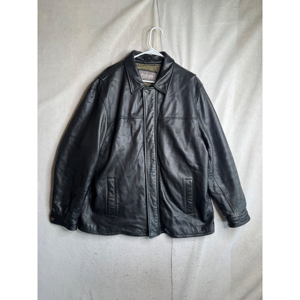 Wilsons Leather Mens XL Black Thinsulate Ultra Insulated Leather Jacket 7630
